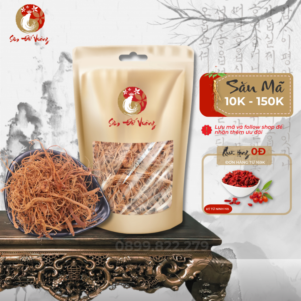 Rễ Sâm Rừng Hàn 15-18 Năm Thượng Hạng 100gr - Dùng Pha Trà, Hầm Gà, Nấu Canh,...- Thực Phẩm Vàng Sức Khỏe - Sâm Đế Vương