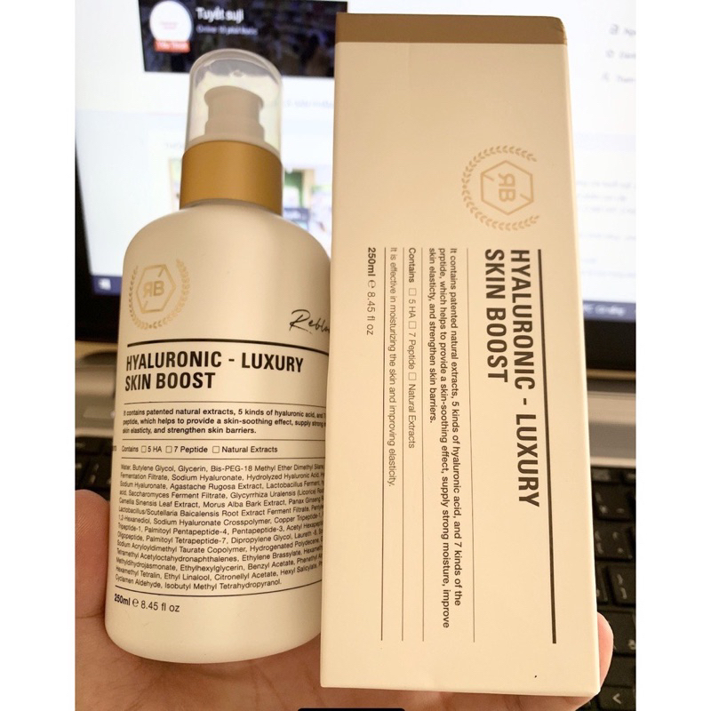 Tinh chất huyết thanh BL HYALURONIC LUXURY SKIN BOOST 250ML