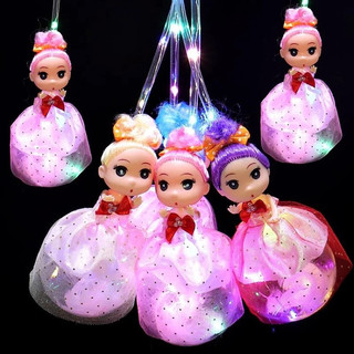 Lồng đèn Trung Thu búp bê công chúa Chibi dễ thương phát sáng dành cho bé gái