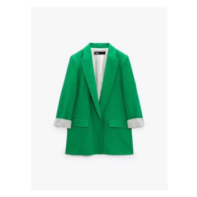 Áo khoác nữ / khoác dạ nữ  Blazer Za.RA chất vải cotton mặc 4 mùa
