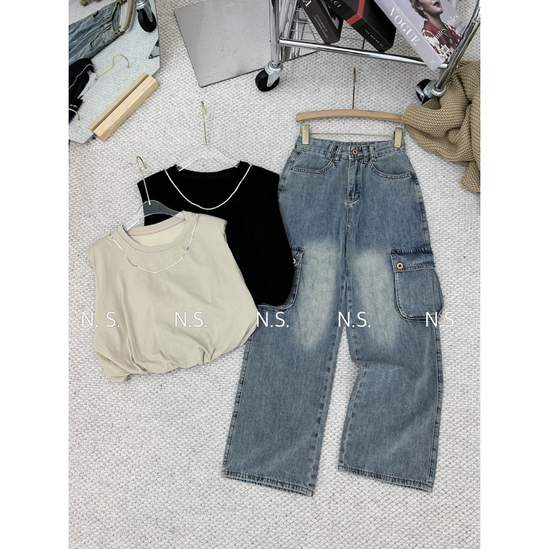 Quần jean túi hộp