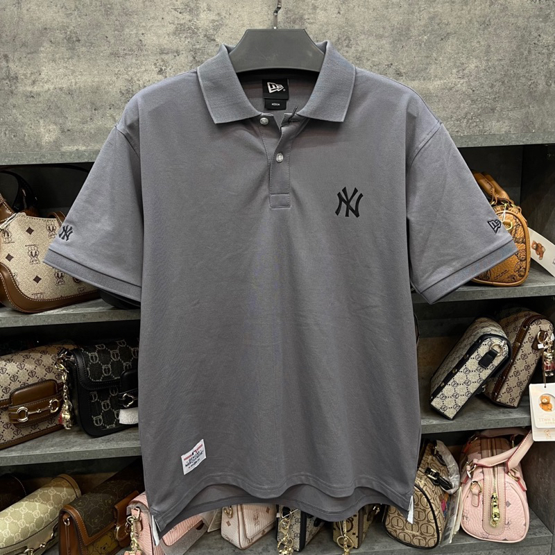 Polo New Era New York Yankees Xám * Polo Xám 13718756 - New Era Chính Hãng Full Tem Tag Hàng Nhập Khẩu