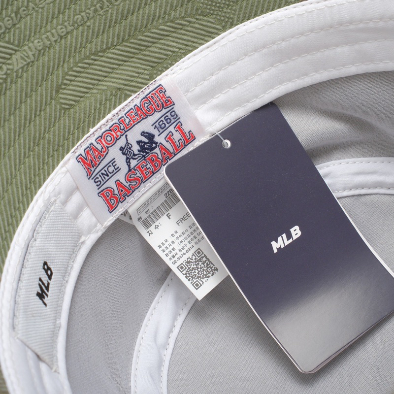Mũ bucket logo NY MLB  cao cấp, nón bucket Classic xanh rêu vành tròn cụp kaki form unisex