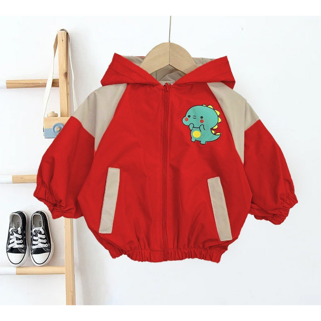 Áo khoác gió bé 2 lớp cao cấp, áo gió bé trai và gái 2 lớp lót lưới chống nước 7 màu siêu đep