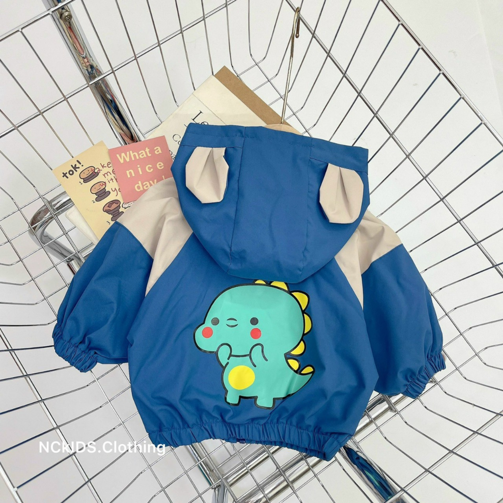 Áo khoác gió bé 2 lớp cao cấp, áo gió bé trai và gái 2 lớp lót lưới chống nước 7 màu siêu đep