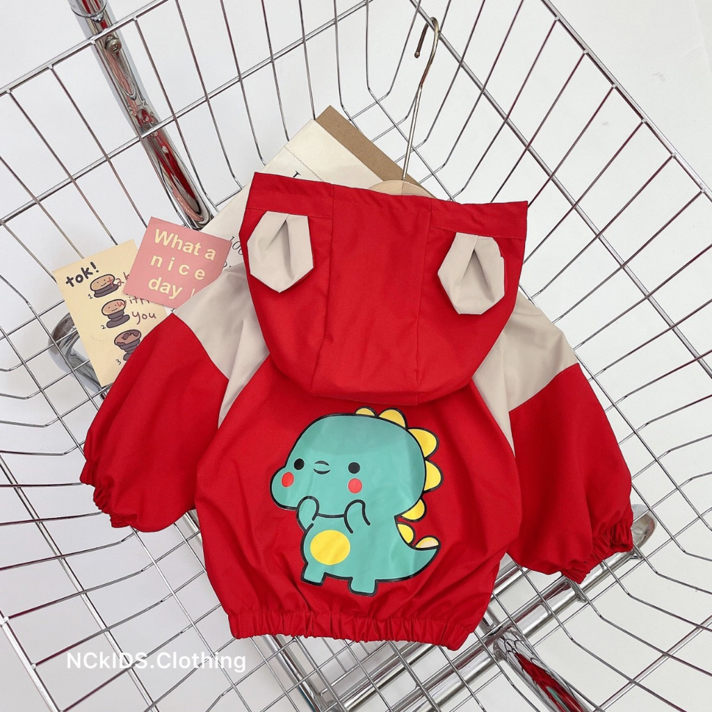 Áo khoác gió bé 2 lớp cao cấp, áo gió bé trai và gái 2 lớp lót lưới chống nước 7 màu siêu đep