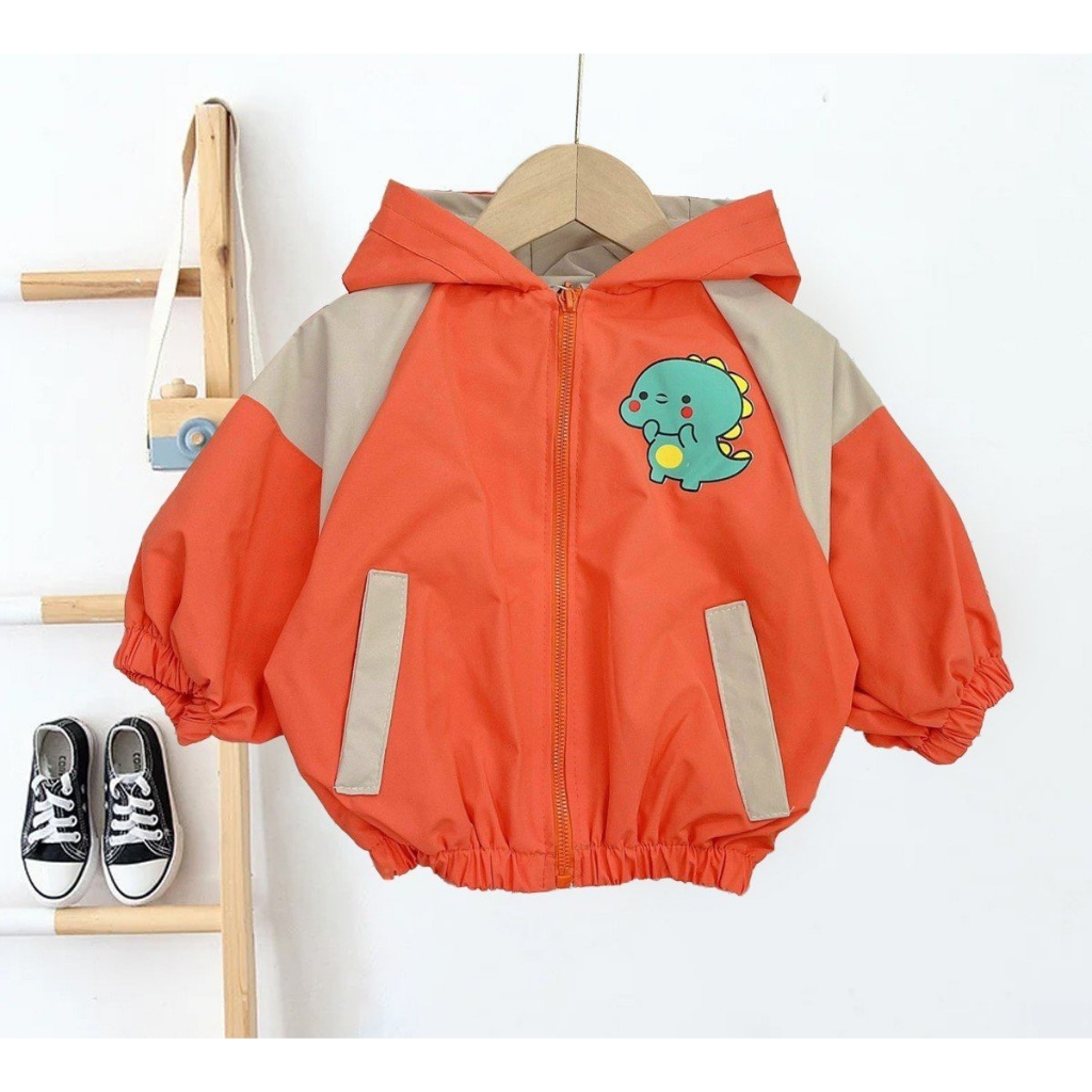 Áo khoác gió bé 2 lớp cao cấp, áo gió bé trai và gái 2 lớp lót lưới chống nước 7 màu siêu đep