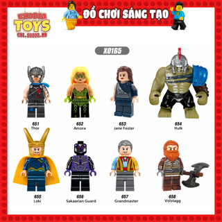 Xếp hình Minifigure Marvel  Nhân vật siêu anh hùng Thần Sấm : Thor Ragnarok  - Đồ Chơi Lắp Ghép Sáng Tạo - XINH X0165