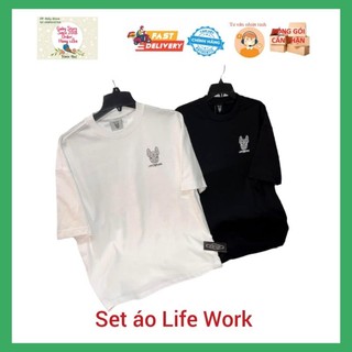 Set 2 áo Life Work sz S