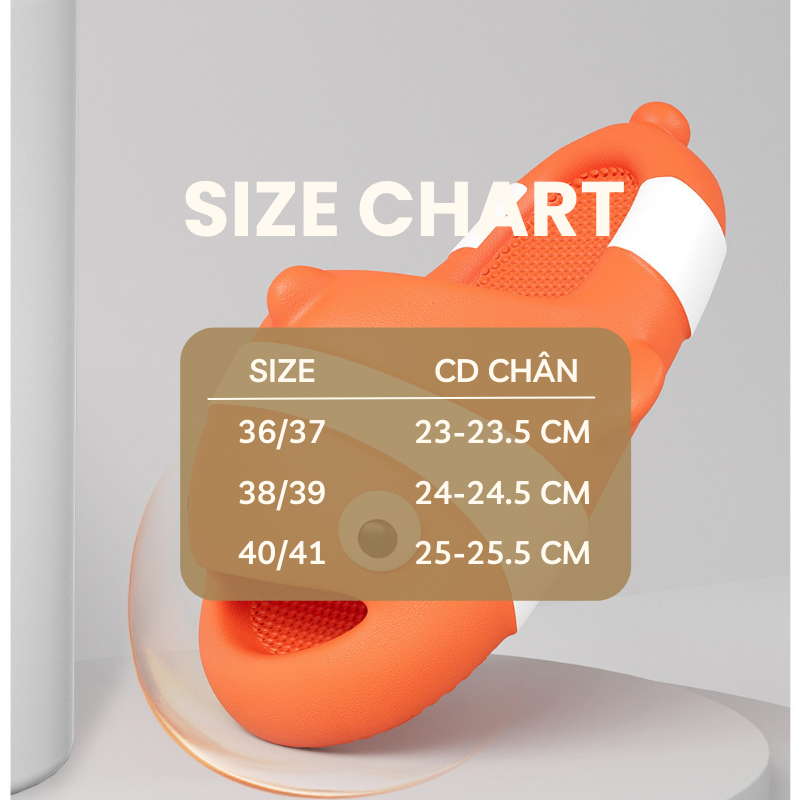 Dép bánh mì nữ cá hề nemo cho người lớn siêu nhẹ chống trơn trượt   3Fashion - 3268