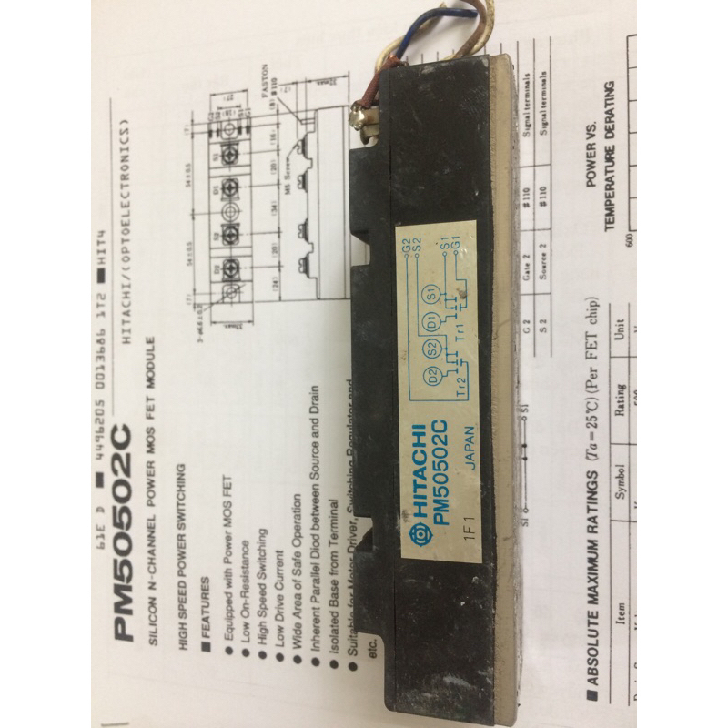 Mofet PM50502C (50A-500V) tháo máy