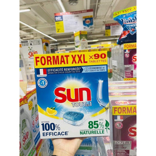 Viên rửa bát chén Sun Pháp 90 viên all in one