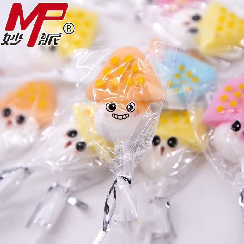 100g kẹo mút dẻo trái cây hình Vịt vàng-thỏ-cá heo-cây nấm-hướng dương nhỏ mềm ngon siêu đáng yêu