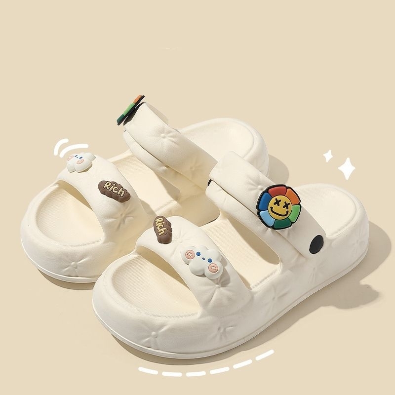 Dép xăng đan eva dép quai hậu nhún eva tặng kèm ticker xinh dễ thương