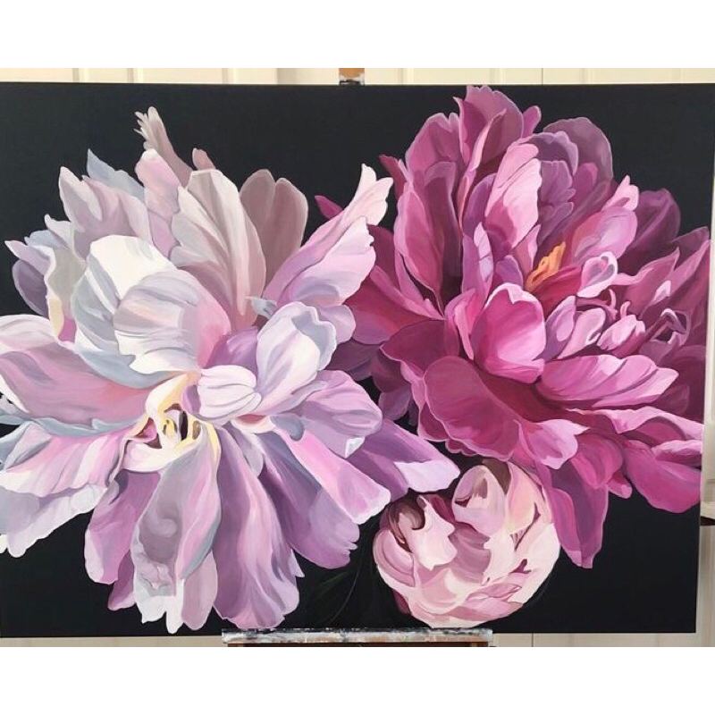 tranh vẽ tay kt 50.70cm