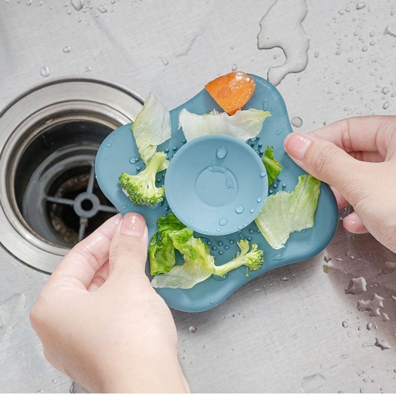 Nắp đậy chắn rác chống nghẹt bồn rửa chén - Nắp đậy cống ngăn mùi toilet