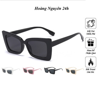 Mắt Kính Thời Trang Nữ Form Vuông 428 2 Màu Trắng Hồng Siêu Sang Chảnh