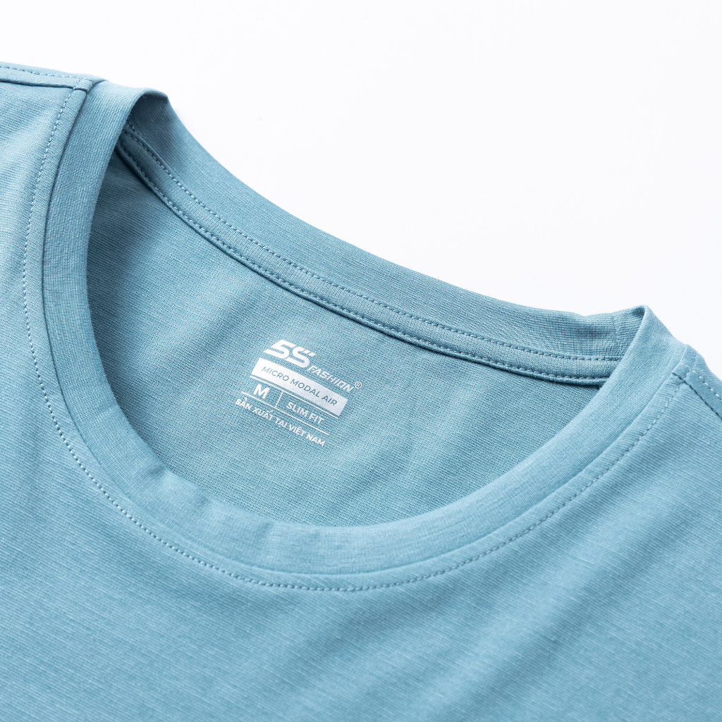 Áo Thun Nam 5S FASHION, Vải Sồi Mềm, Mát, Kháng Khuẩn, Thiết Kế Cổ Tròn Basic, Phom Dáng Dễ Mặc