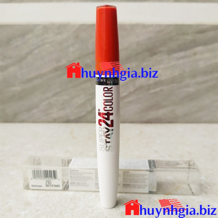 Thỏi son kem đỏ cam Maybelline 24 color của Mỹ