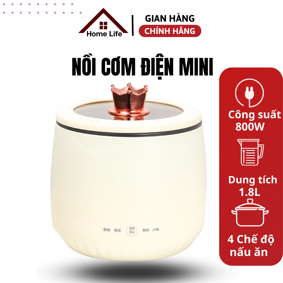 Nồi Cơm Điện KUXIN Công Suất 800w Dung Tích 1.8L Nấu Siêu Nhanh, Siêu bền