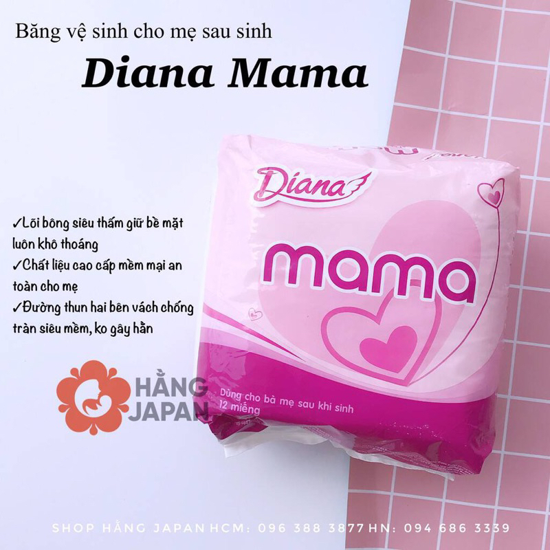 Băng Vệ Sinh MAMA 12 Miếng Cho Mẹ Sau Sinh