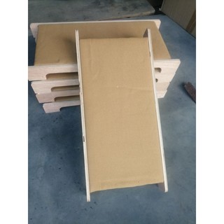 Bàn cào móng cho mèo khung gỗ, sợi dệt siêu bền chắc chắn kt 40x20