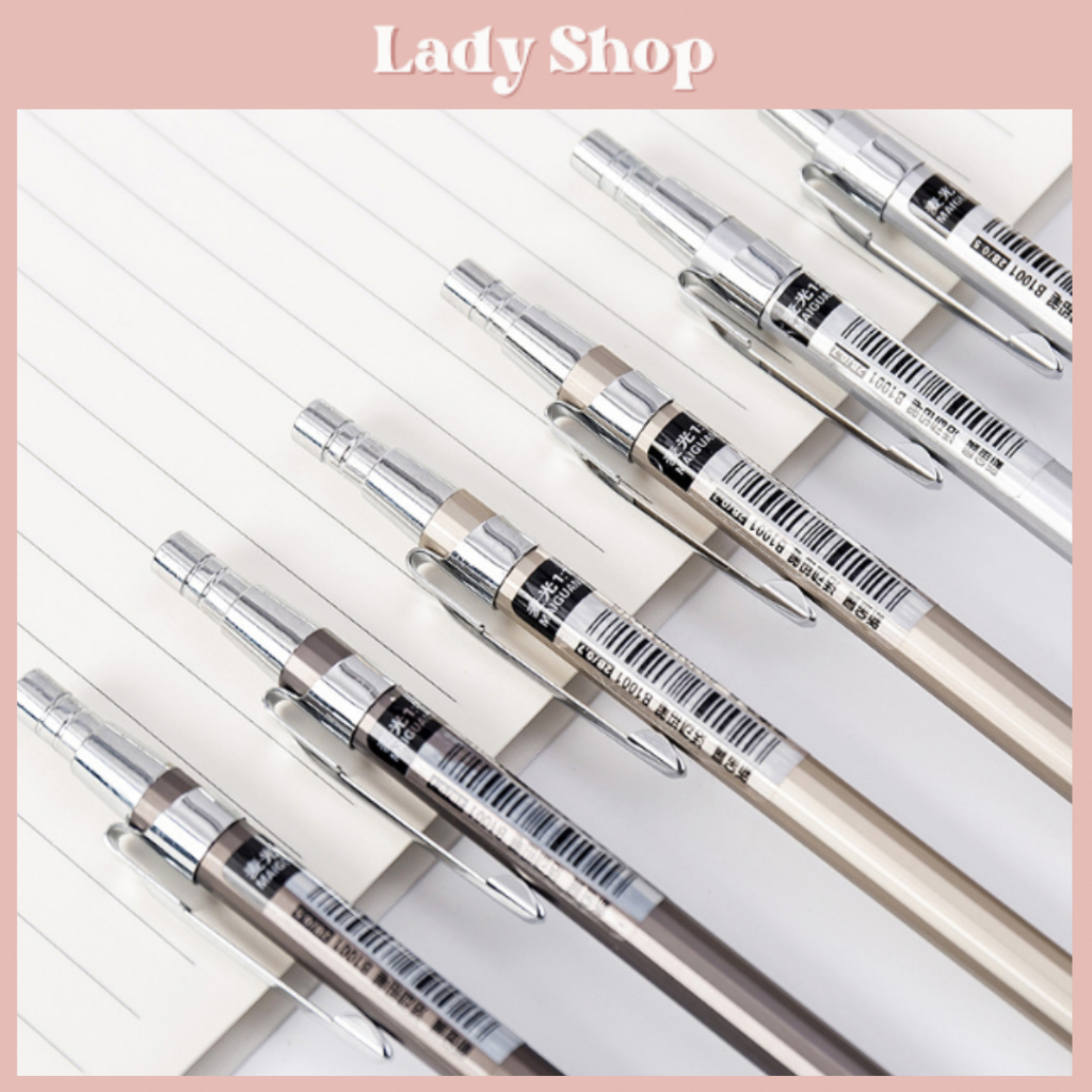 Bút Chì 2B Vỏ Kim Loại Ngòi 0.5mm/0.7mm