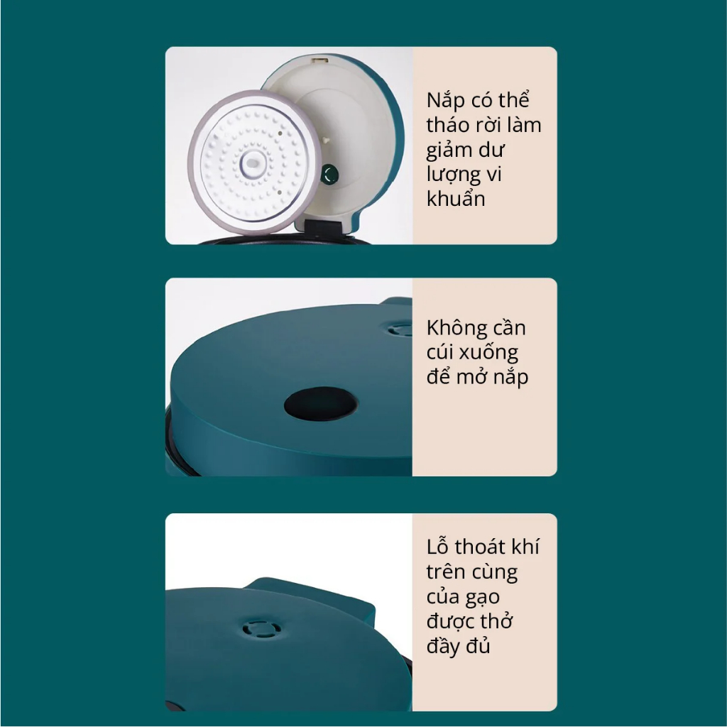 Nồi Cơm Điện Tử Lòng Niêu Mishio MK300 1.2L