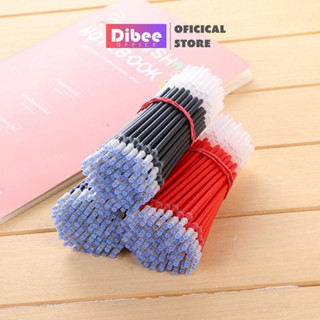 Ruột bút mực gel ngòi 0.38mm DIBEE màu đen đỏ xanh cao cấp NB25
