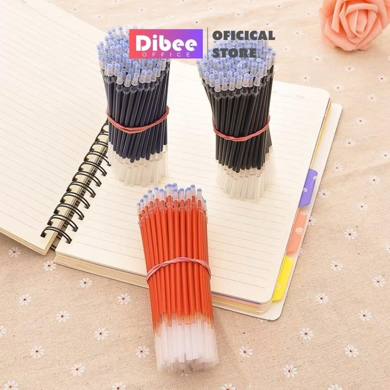 Ruột bút mực gel ngòi 0.38mm DIBEE màu đen đỏ xanh cao cấp NB25