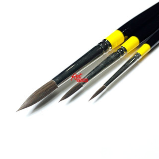 Bộ cọ tỉa sơn dầu, acrylic, màu nước happy pro - 3pcs