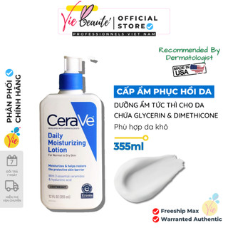 Kem dưỡng ẩm Cerave Daily Moisturizing Lotion cấp ẩm phục hồi da 355ml kem dưỡng ẩm dành cho da thường dến da khô