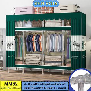 Tủ Đựng quần Áo Tủ Vải Khung Thép tuvaicaocapvn Phân Phối Tủ Vải Láp Giáp Đa Năng titan Tủ vải Metal 3,4 buồng