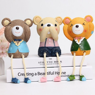 Set 3 chú gấu bày kệ trang trí siêu đẹp