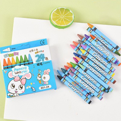 Bút Sáp Màu Cho Bé Tô Vẽ 8,12,24 Màu Không Độc Hại Bẩn Tay Rất Dễ Thương Và Tiện Sử Dụng