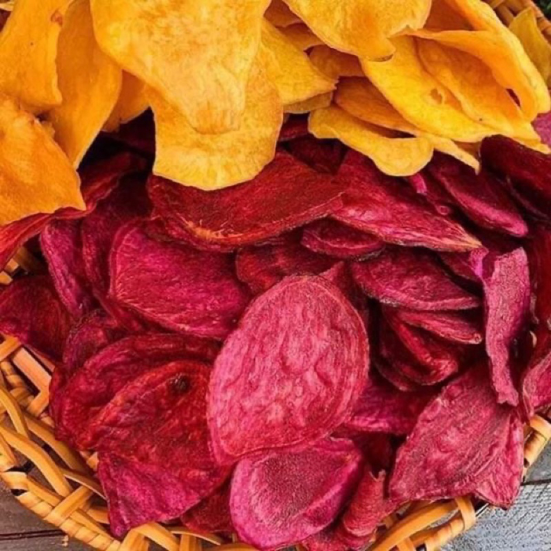 Khoai lang sấy mật ong TH Healthy Food đặc sản Đà Lạt gói 500gram thơm ngon giòn rụm hàng loại 1