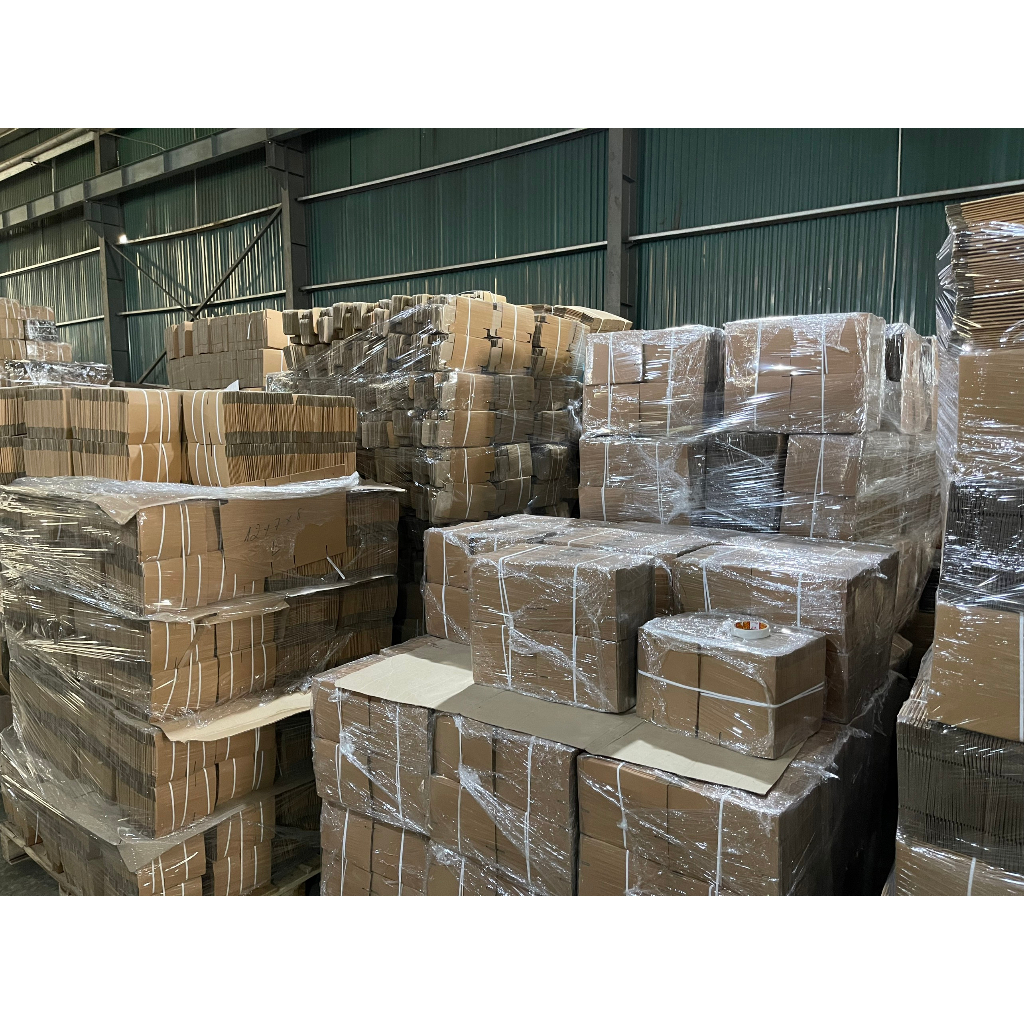 10x6x6 Combo 50 Hộp Carton Đóng Hàng Hộp Ship COD 3 Lớp sóng E Mặt Nâu