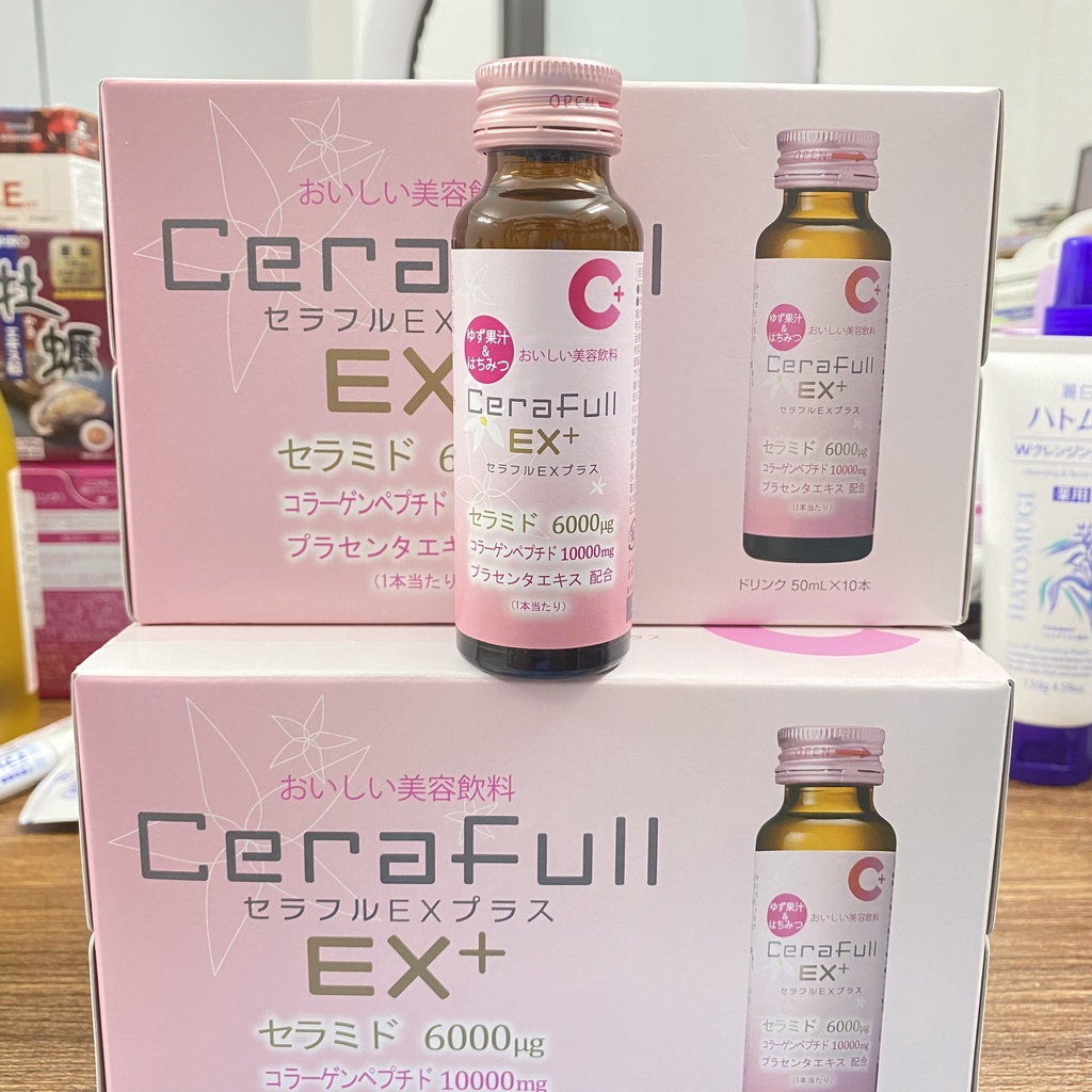 Nước uống Collagen Cerafull EX Plus 50mL x 10 lọ/hộp