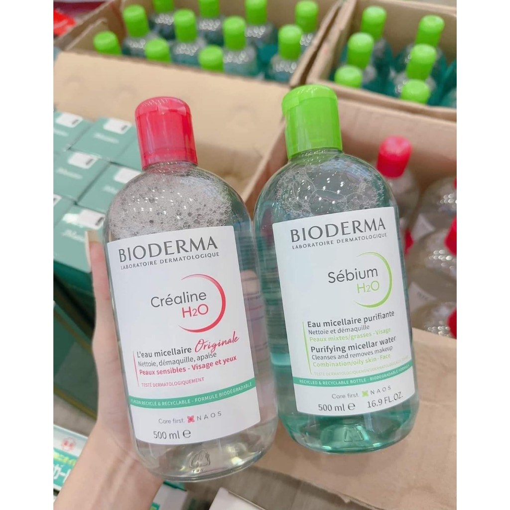 Nước tẩy trang Bio.der.ma 500ml - 100ml Dành Cho Mọi Loại Da - Mitxinh Shop