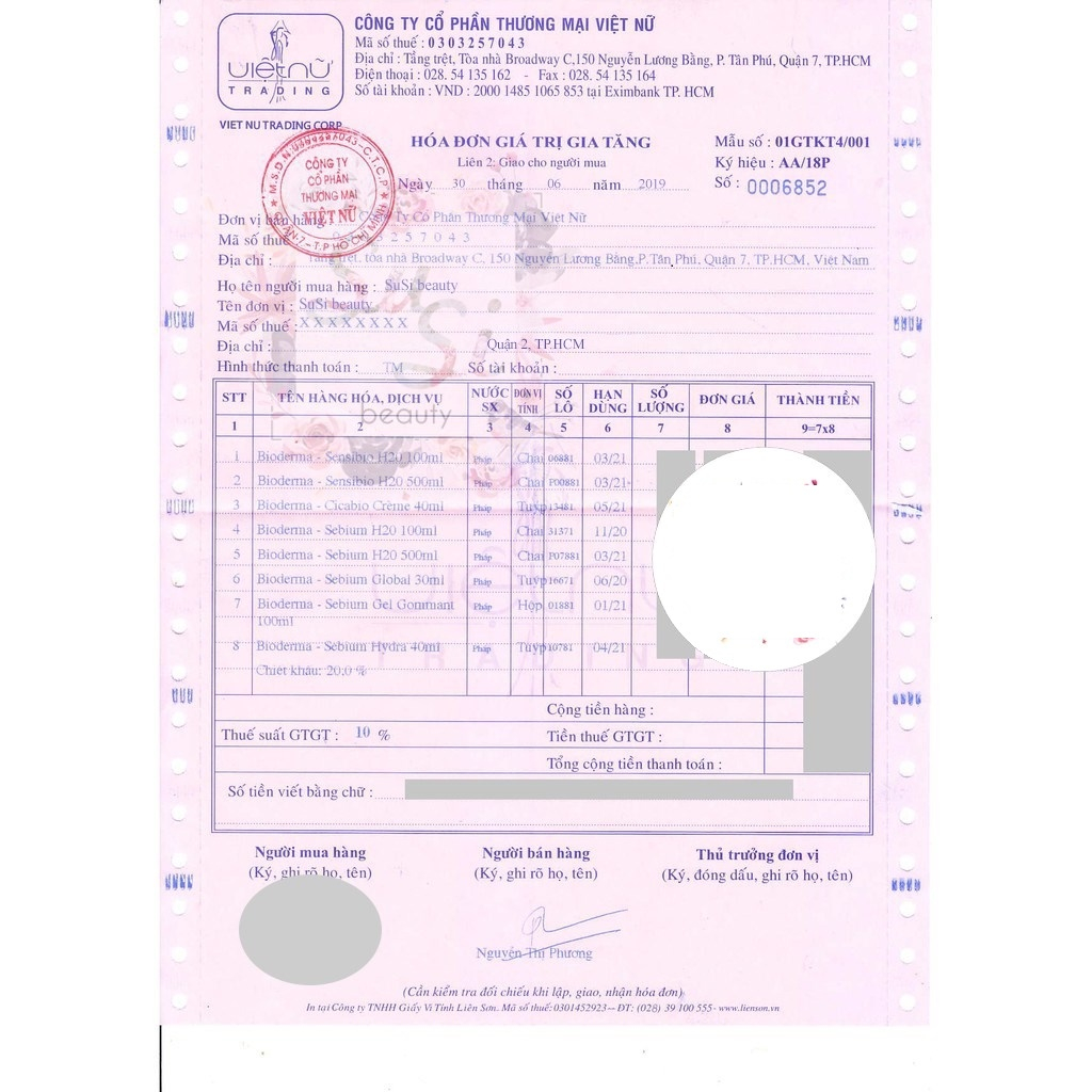 Nước tẩy trang Bio.der.ma 500ml - 100ml Dành Cho Mọi Loại Da - Mitxinh Shop