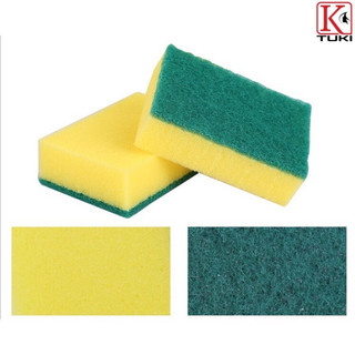 Miếng bọt biển rửa chén bát 2 mặt xanh vàng đa năng, tiện dụng