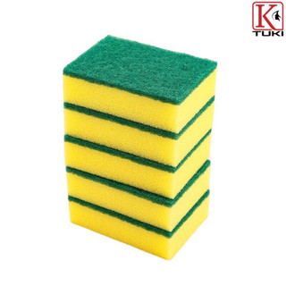 Miếng bọt biển rửa chén bát 2 mặt xanh vàng đa năng, tiện dụng