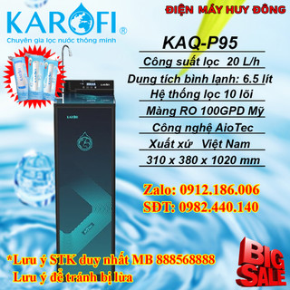 MÁY LỌC NƯỚC KAROFI KAQ-P95 (10 CẤP LỌC) - HÀNG CHÍNH HÃNG