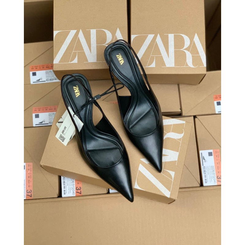 giày Slingback ZARA cao gót, xuất xịn