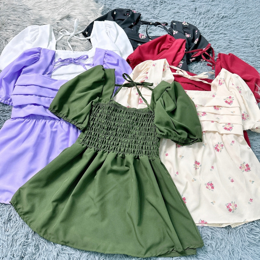Set đồ bộ bigsize nữ quần short ngắn eo co giãn và áo baby doll cute nhiều màu sắc dành cho nàng mũm mĩm 58-95 kg SET55