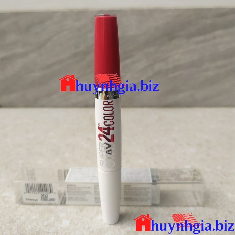 Son môi lì màu đỏ cherry của Mỹ Maybelline Super Stay 24 Color