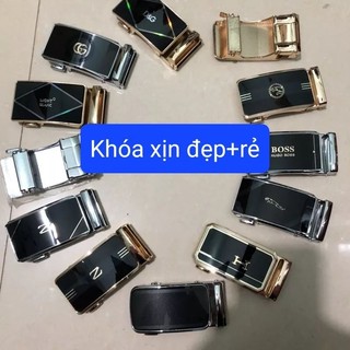 Mặt thắt lưng nam khóa gạt tự động cao cấp đầu khoá tăng dây nịt nam