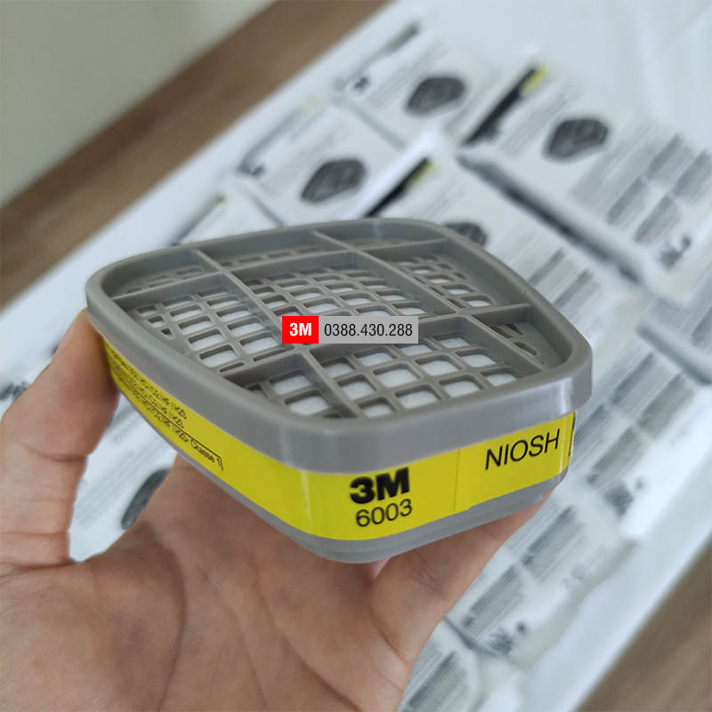 2 Phin lọc 3M 6003 sử dụng cho mặt nạ phòng độc 3M 6200, 7502, 6800