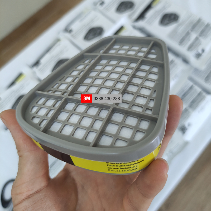 2 Phin lọc 3M 6003 sử dụng cho mặt nạ phòng độc 3M 6200, 7502, 6800