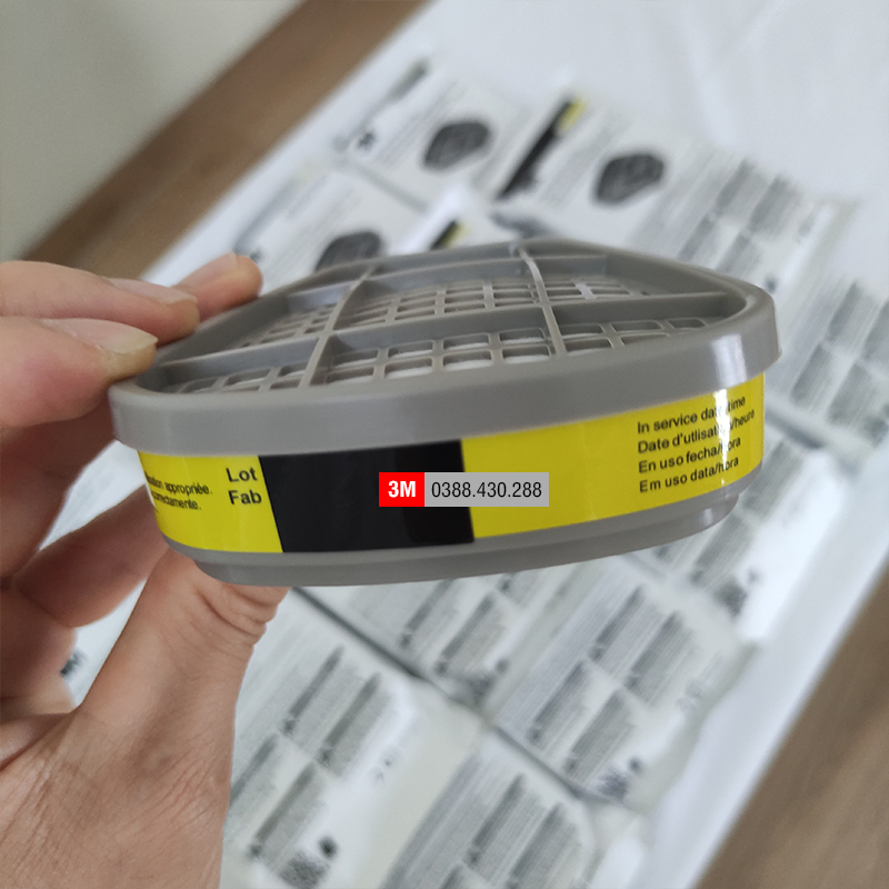 2 Phin lọc 3M 6003 sử dụng cho mặt nạ phòng độc 3M 6200, 7502, 6800